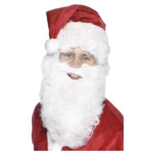 Smiffys Mens Economy Santa Claus Fake Beard / White